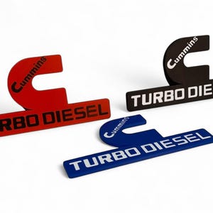 Custom Colored Cummins Badge – Diesel Emblem for Trucks