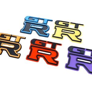 Custom Colored GTR Emblem – Badge for Nissan GTR, Skyline, or Custom Builds