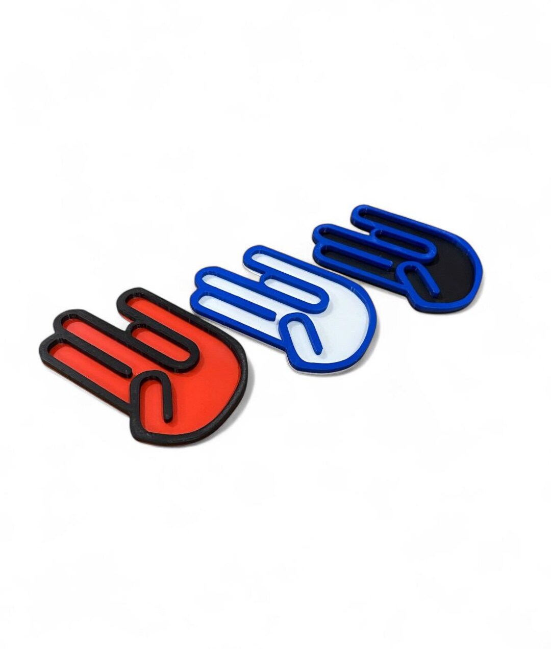 Custom 3D Printed JDM Hand Badge – Funny Drift & Car Enthusiast Emblem ...