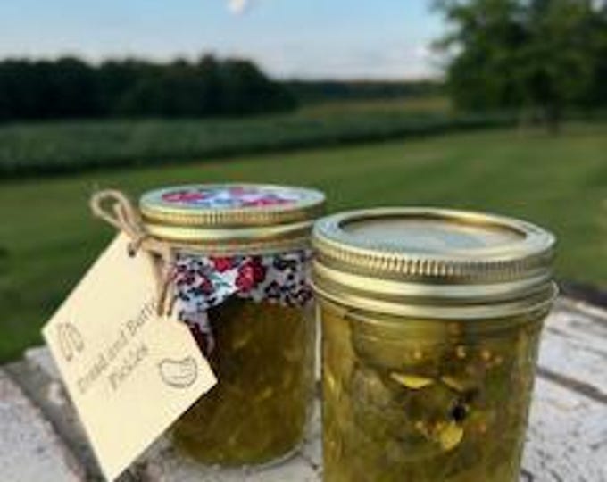 Homemade Bread and Butter Pickles (1/2 Pint)