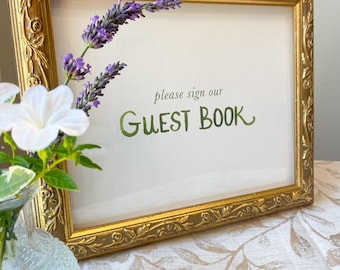 Guest Book Signage