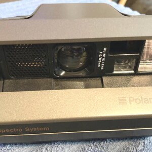Vintage Polaroid Spectra System Camera with case, manual and special effect filters. FREE SHIP