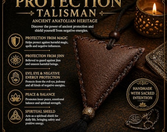 Powerful Protection Amulet – Handmade Anatolian Talisman to Block Negative Energy & Spells