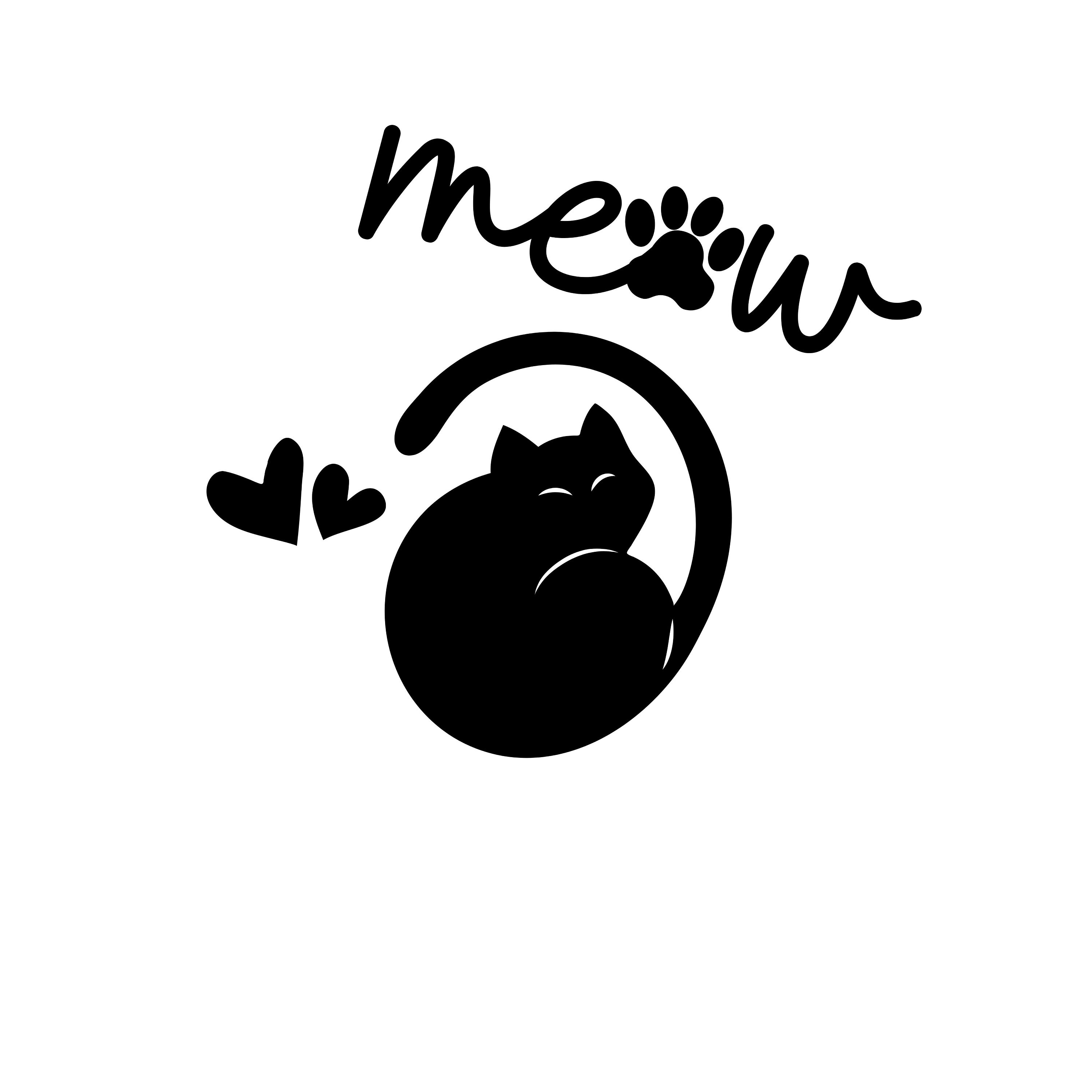 Cat Meow, SVG, PNG, JPG, Pdf Digital Download - Etsy