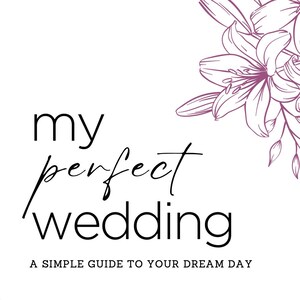 Wedding Planner | Printable | Wedding Checklist | Simple Wedding Guide | 13 Pages