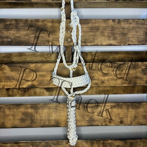 White 8 Strand Horse Halter