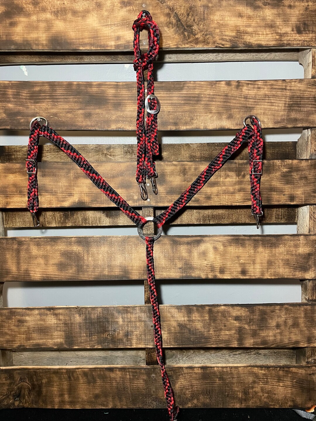 Black,burgundy, Red Horse Tack Set Etsy