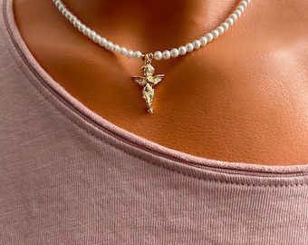 Charm Pearl Necklace