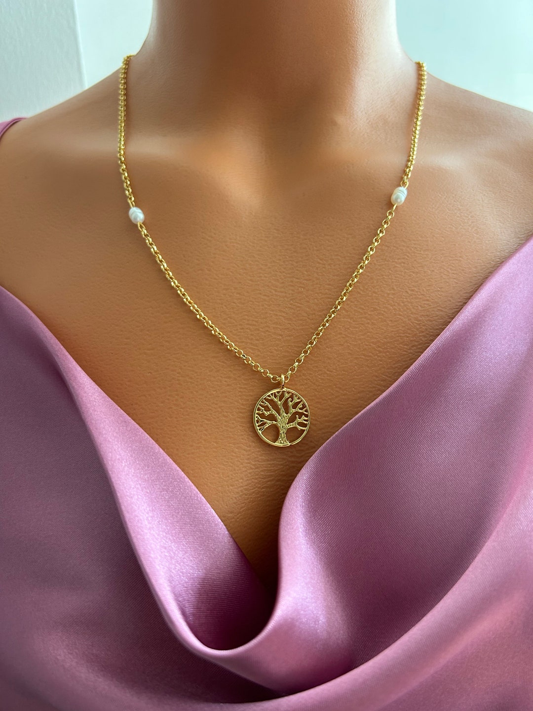 Tree of Life Violet Necklace