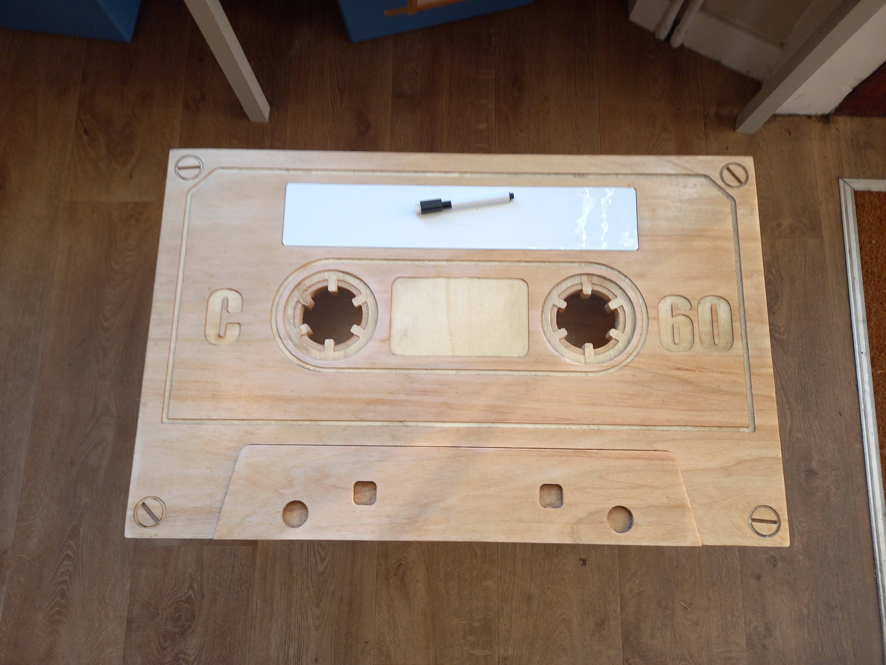 C60 Cassette Tape Coffee Table With Whiteboard Surface Etsy
