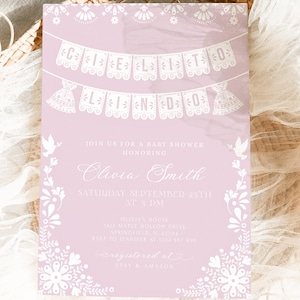 Cielito lindo baby shower invitation Cielito lindo invitation Cielito lindo decor Hermoso cariño baby shower card Printable Template TBS29