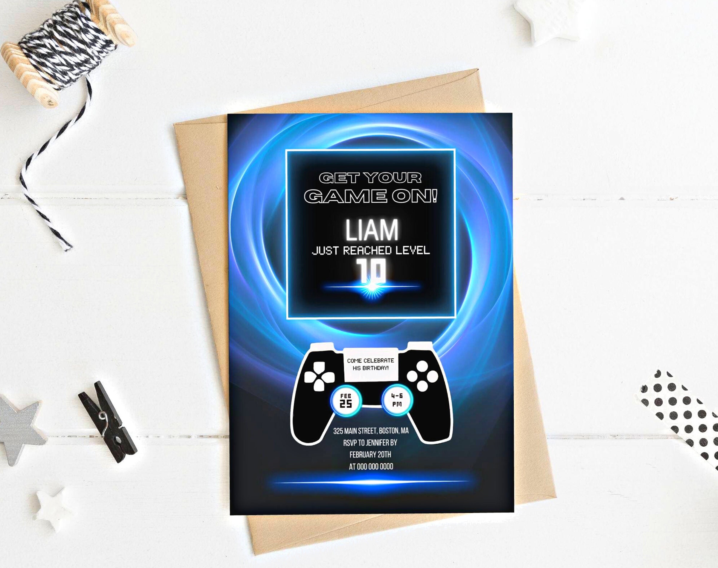 gaming-ps5-birthday-party-invitation-template-printable-neon-blue