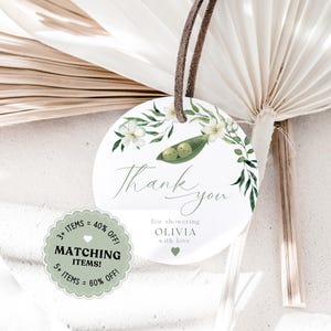 Twin Baby shower favor tag Two peas in a pod favors Oh babies! It&#39;s twins baby shower Greenery favor tag Two peas in a pod baby shower TBS17