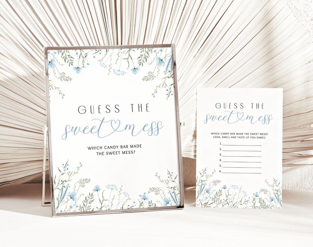 Dirty Diaper Baby Shower Game - Ready to Print! | Floral Baby Boy in ...