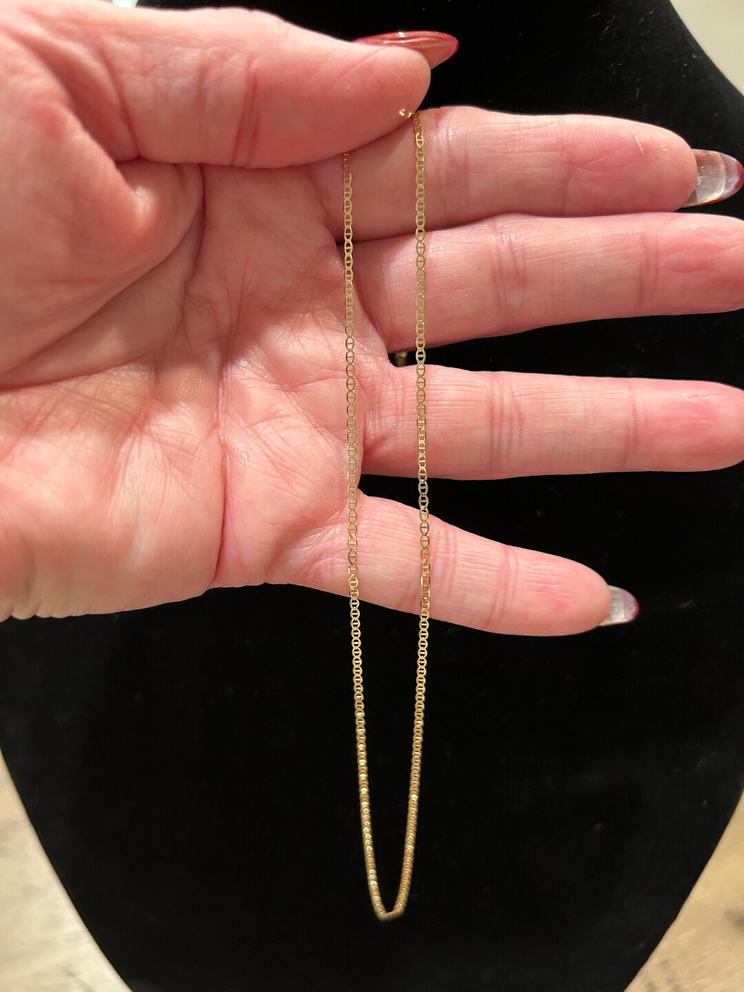 10kt Gold Chain - Etsy
