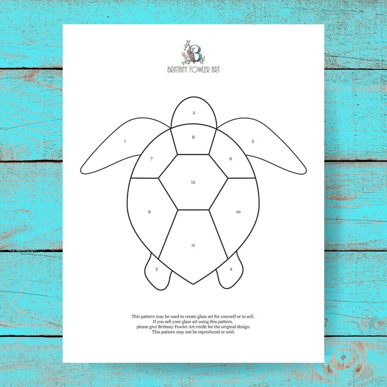 Turtle Glass Pattern, Stain Glass Patterns, Stained Glass Hobby, Modern ...