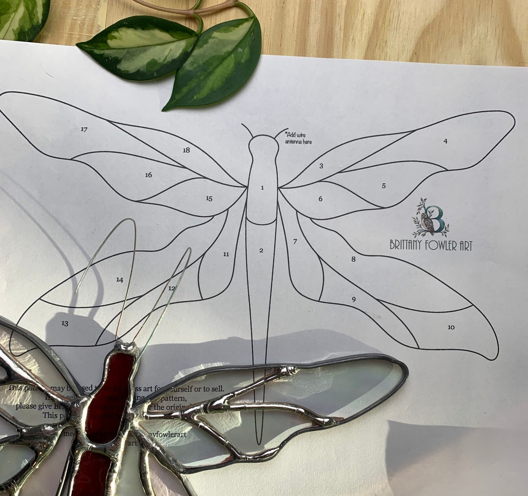 Stained Glass Pattern Sun Catcher Pattern Glass Projects Etsy