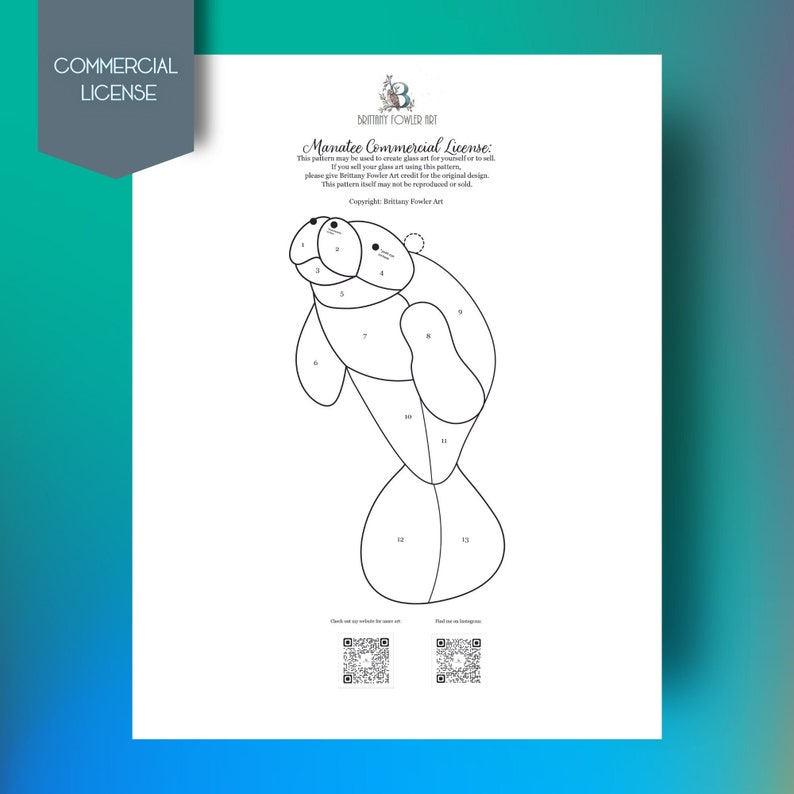 Manatee Glass Pattern, Stain Glass Patterns, Stained Glass Hobby