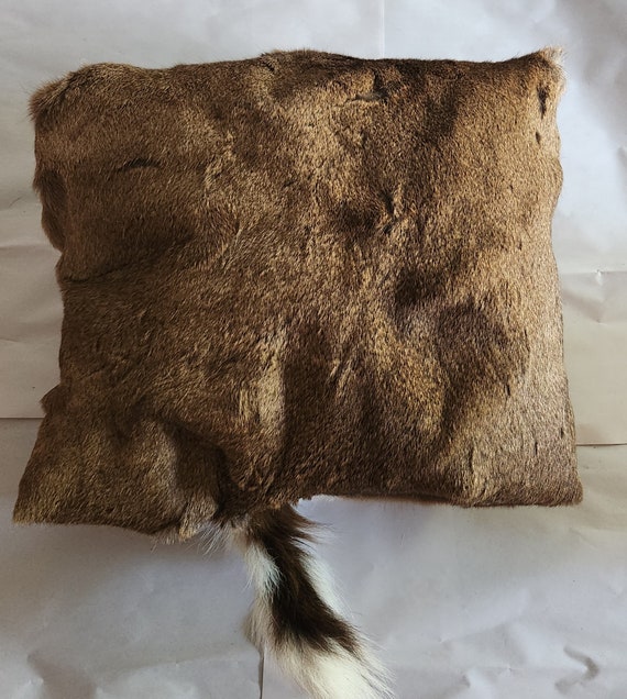 Furry long pillow hotsell