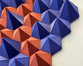 3D-skulptur: Perfect Unity II | Väggdekor | Modern konst | Väggskulptur | 3D-väggkonst | Unik skulptur | 3D-utskriven