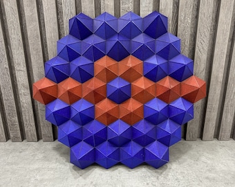 3D-skulptur: Perfekt enhet | Väggdekor | Modern konst | Väggskulptur | 3D-väggkonst | Unik skulptur | 3D-utskriven