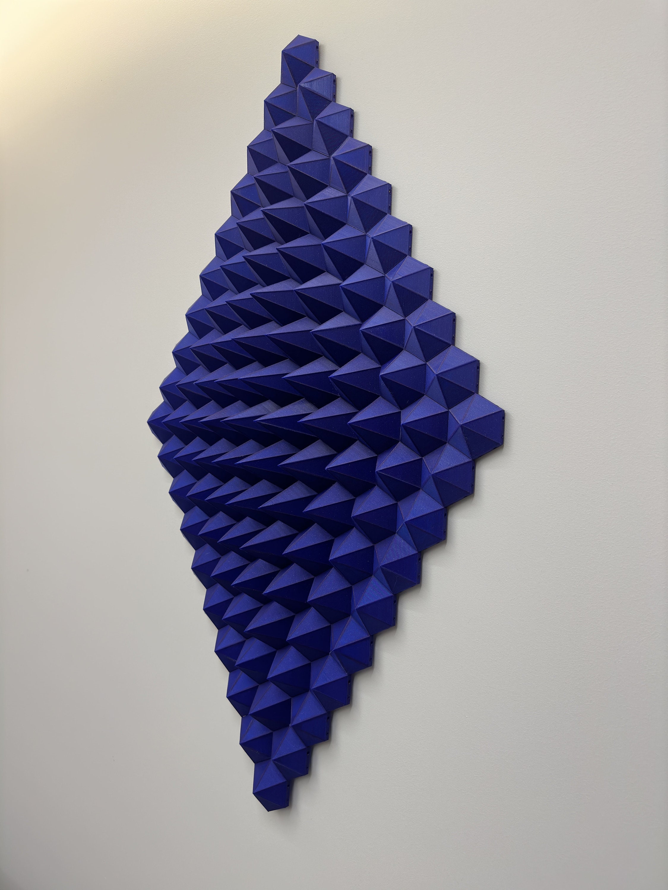 Blue Wall Decor: Wave | 3D Printed Wall Decor | Modern Art | Unique