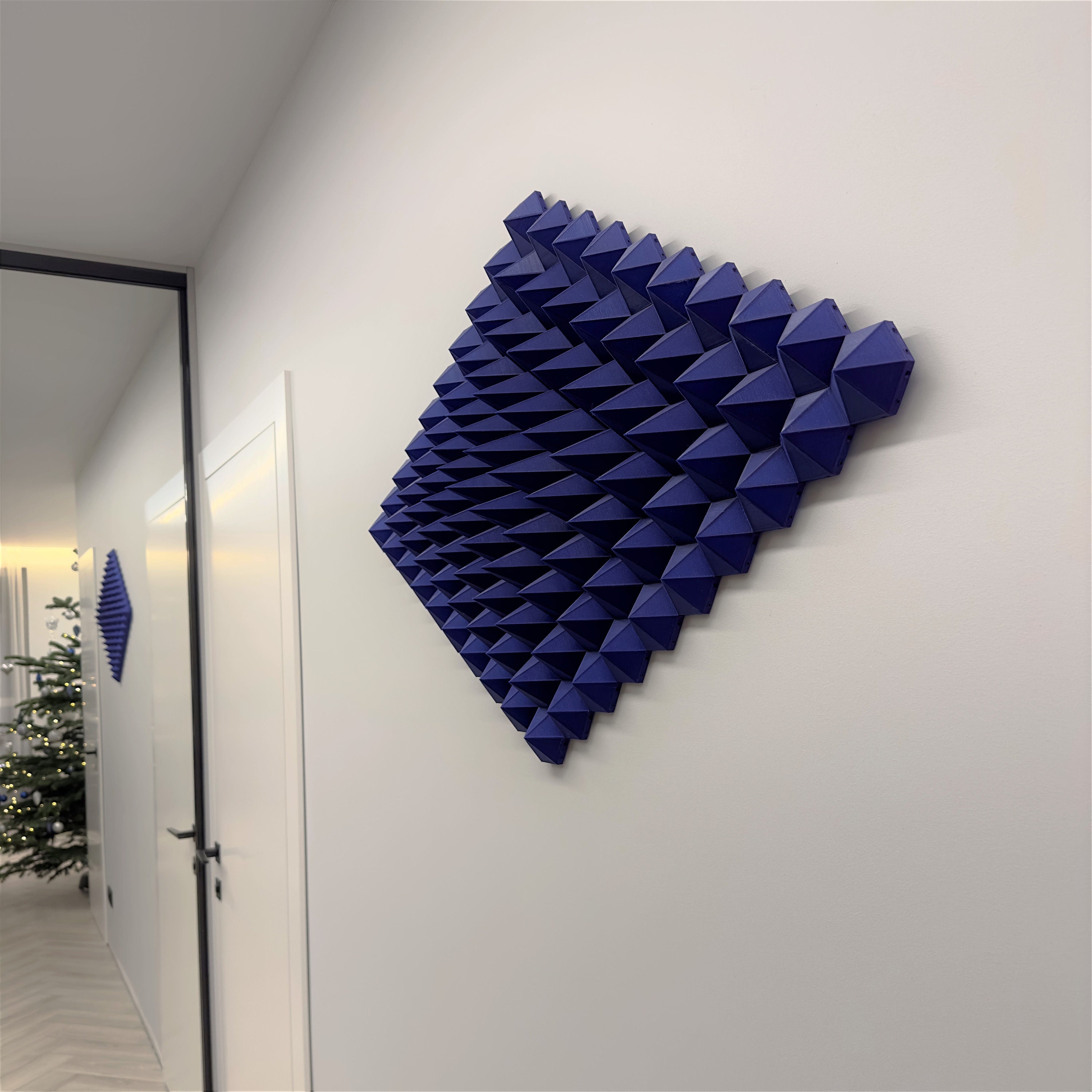 Blue Wall Decor: Wave | 3D Printed Wall Decor | Modern Art | Unique