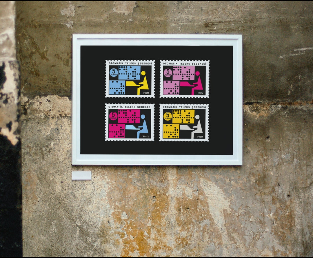 Telex Printable Digital Art Stamp Wall Art Postage Stamp Etsy