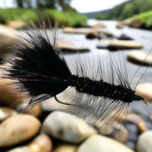 Wooly Bugger - Preto/Oliva/Marrom/Branco (cada)