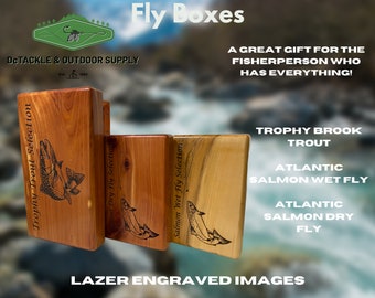 Boîtes à mouches en bois personnalisées