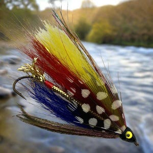 Streamer Fishing Fly, Hairwing, Footer Special Hairwing Variant, Single Hook, Sizes 2-4