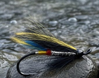 Atlantic Salmon Fishing Fly, Hairwing, Nighthawk, Sizes 4-12