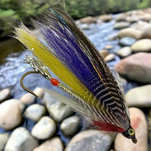 Mosca de pesca com streamer, Hairwing, Magog Smelt, anzol único, tamanhos 2-4