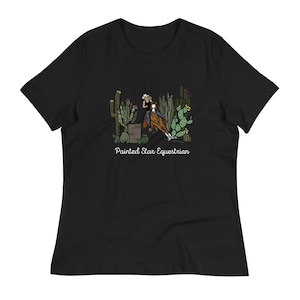 Relaxed PSE Barrel Racer-T-shirt voor dames