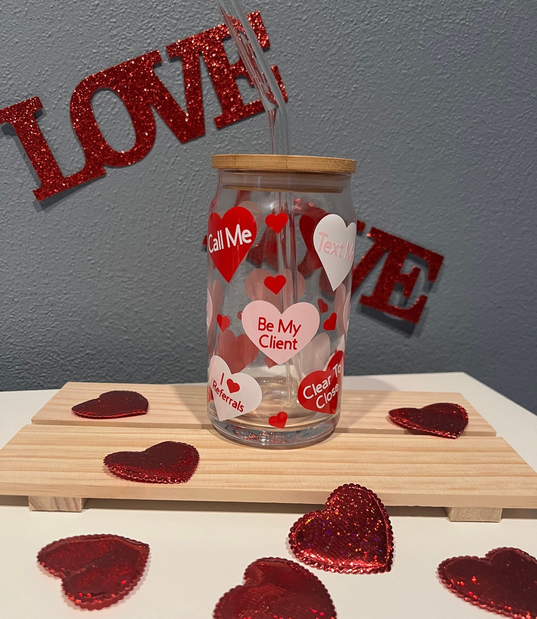 Valentines Real Estate Cup/ Realtor Gifts/realtor Pop Bys/broker Gifts