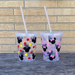 Mickey and Minnie Mouse Party Cups/Minnie and Mickey Mouse Birthday Cup/Mickey Mouse and Friends Birthday Decor