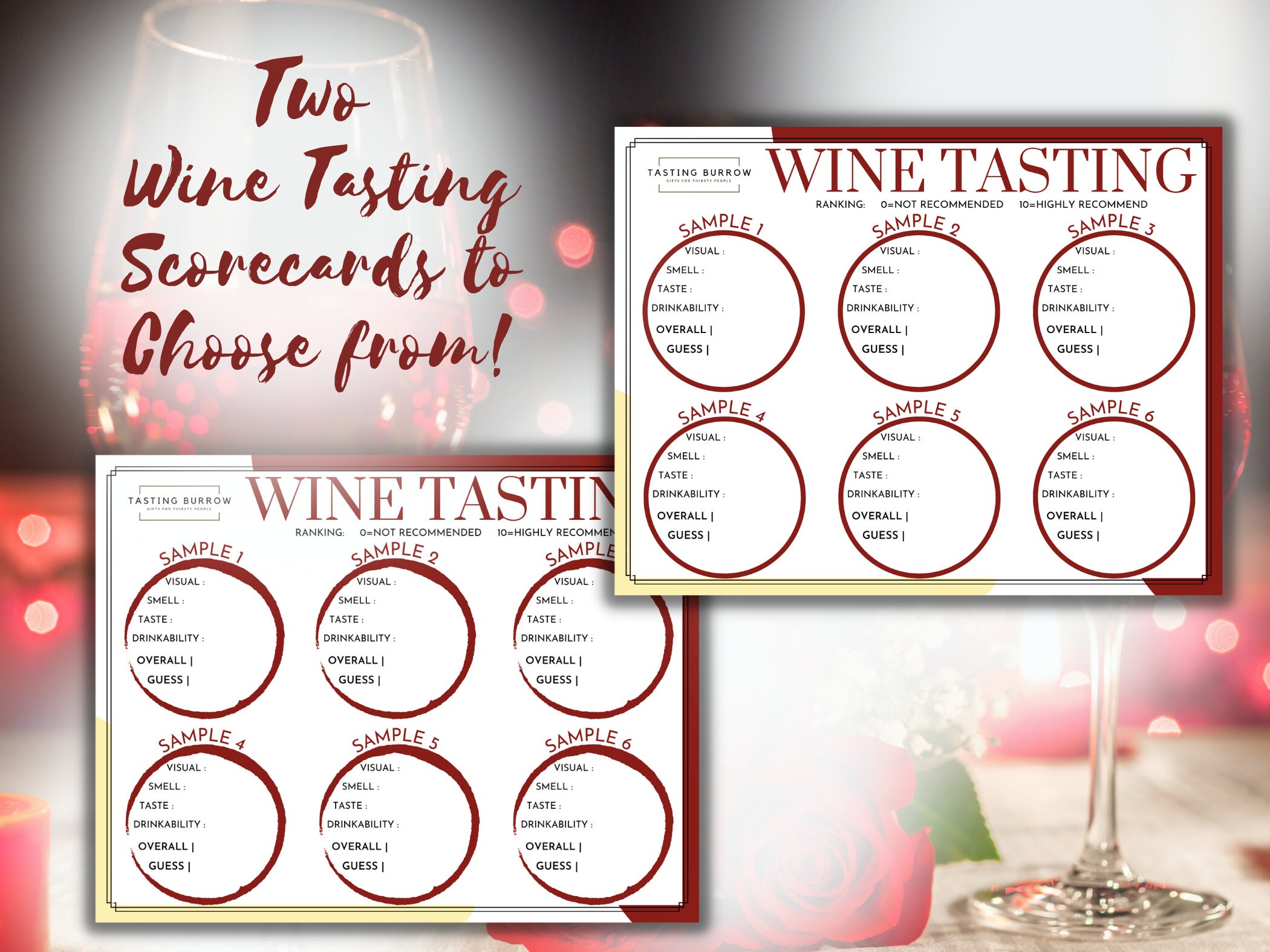 Wine Tasting Kit Blind Wine Tasting Party Wine Tasting Etsy