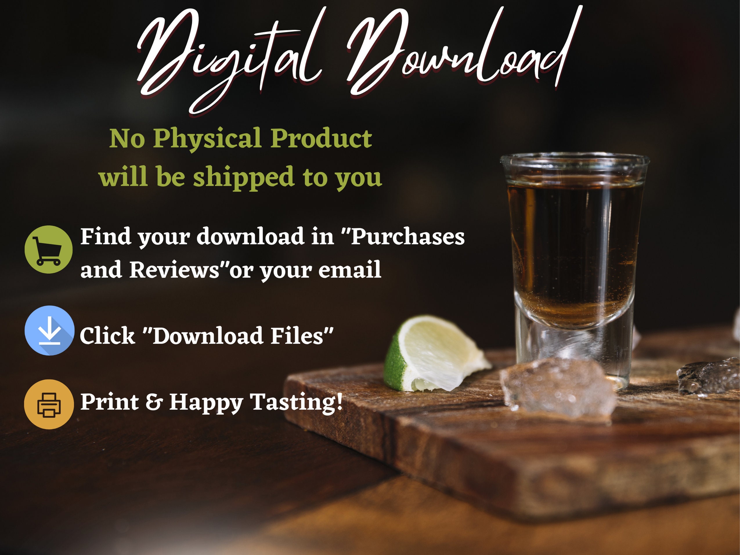 Tequila Tasting Sheet Tequila Tasting Notes Tequila DIY - Etsy