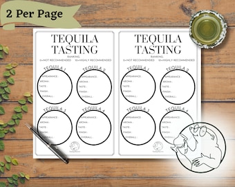 Tequila Tasting Sheet, Four Tequila Tasting Notes, Tequila Blind Tasting Mat, Disco Cowgirl Bachelorette Game, Taco Party, Digital Download