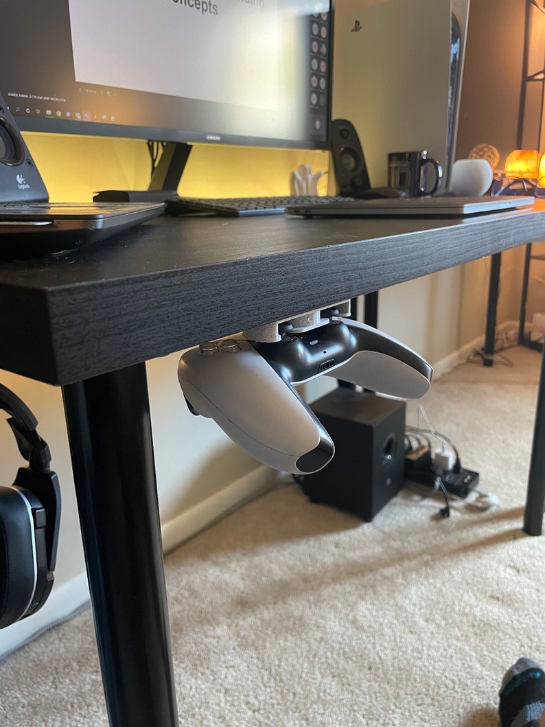 PS5/PS4 Under the Desk Controller Mount Etsy