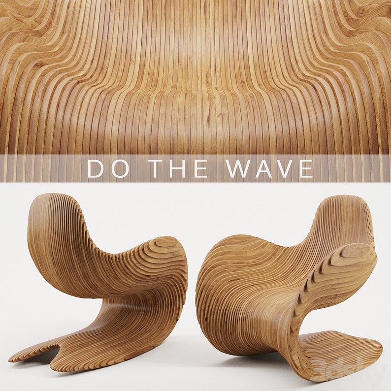 Parametric Chair Dxf File Cnc Files for Wood Parametric Etsy Canada