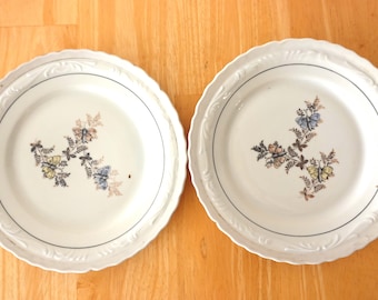 Vintage Dekor Feinsilber RW Bavaria Butterflies Germany RARE white porcelain dessert plates pink gold butterflies (Sold Separately)