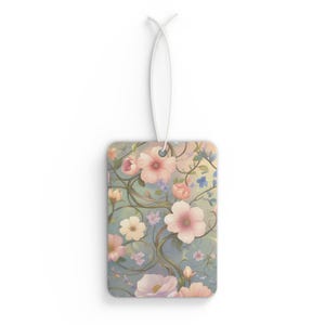 Floral Car Air Freshener, Aromatic Aroma Tag, Travel Freshener, Gift for Her, Car Decoration