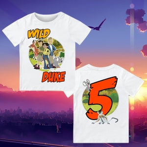 Wild Friends Birthday T Shirt, Kratts themeParty, Wild Personalized shirt for kids, Gift Birthday Shirt, family tees Custom shirt raglan