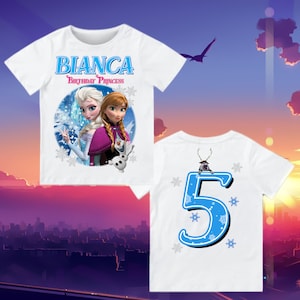 Frozen Birthday Shirt, Elsa Birthday Shirts, Frozen Custom Shirt , Frozen Personalized Tee, Frozen Family Party shirts Raglan Birthday tee