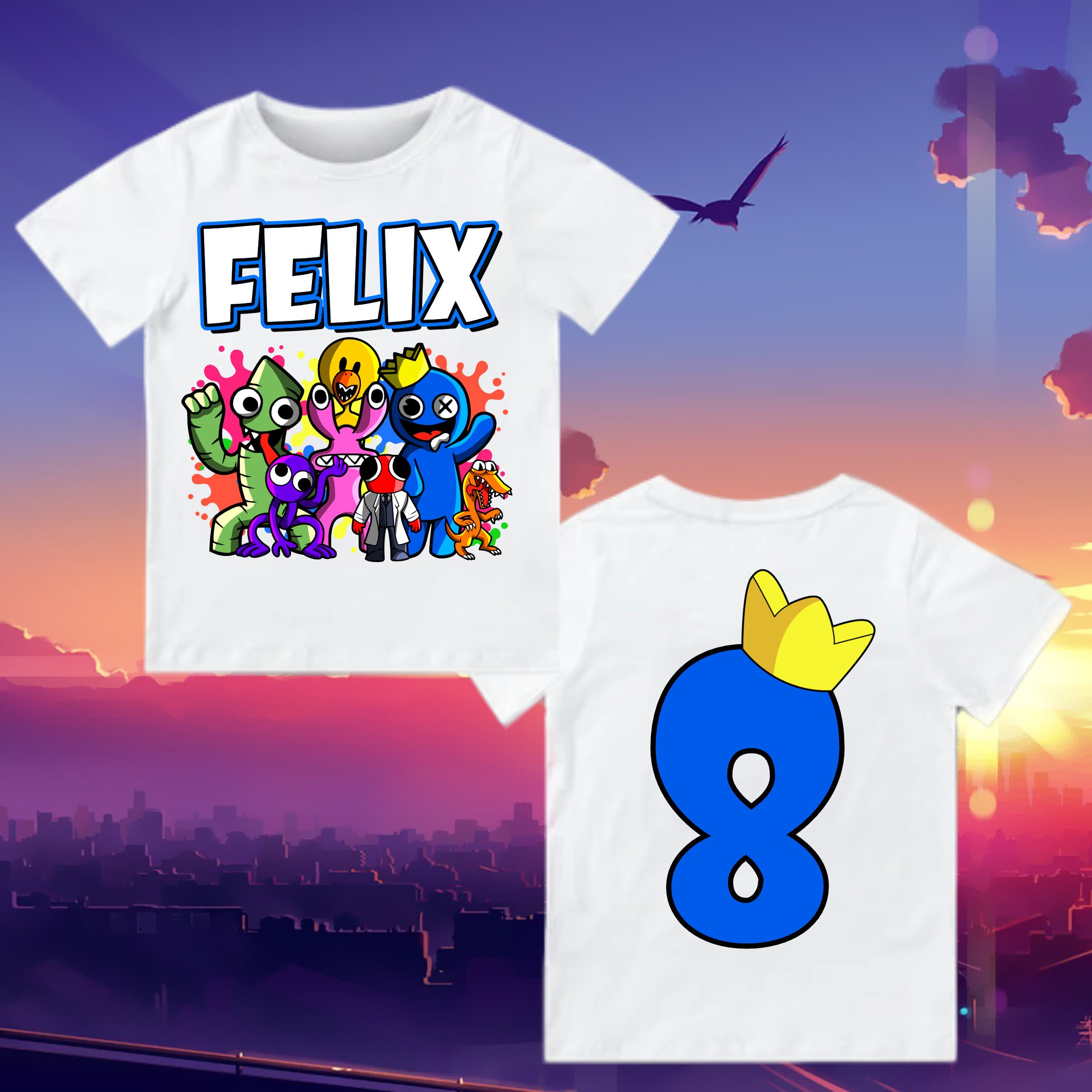 Rainbow Friends T-Shirt Roblox Clothes for Kids Boy Girl - Inspire Uplift