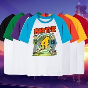 Wild Friends Birthday Shirt: Personalized Family Tee, Custom Animals