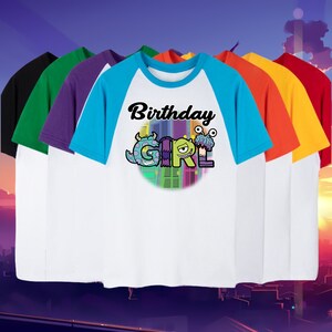 Camiseta de cumpleaños de monstruo para niña: Fiesta temática de Mike y Sulley