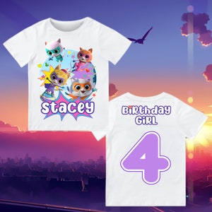 Super Kit Inspired Birthday T Shirt, Super Kit Party theme, Personalized shirt kids, Gift Birthday Shirt, Birthday girl Family shirt tee