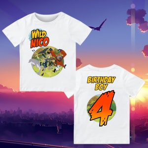 Wild Friends Birthday T Shirt, Kratts themeParty, Wild Personalized shirt for kids, Gift Birthday Shirt, family tees Custom shirt raglan